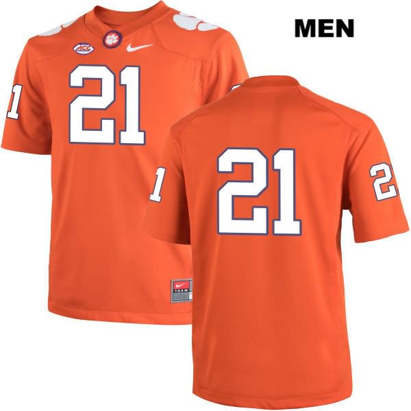 Men's Clemson Tigers #21 Kyler McMichael Stitched Orange Authentic Nike No Name NCAA College Football Jersey AVH8246MH